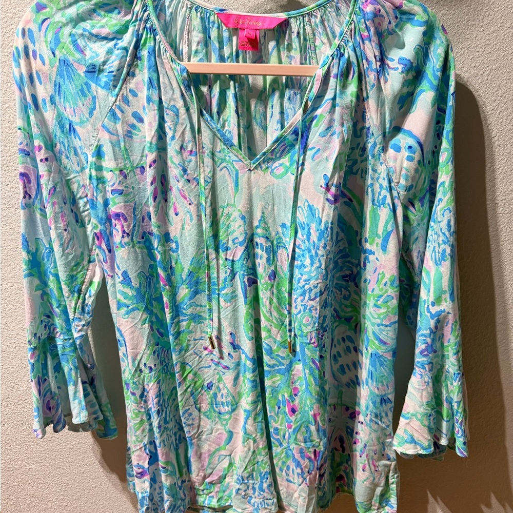 Lilly Pulitzer Pastel Floral Top